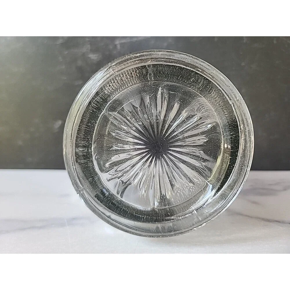 Vintage Clear Glass Pitcher, READ